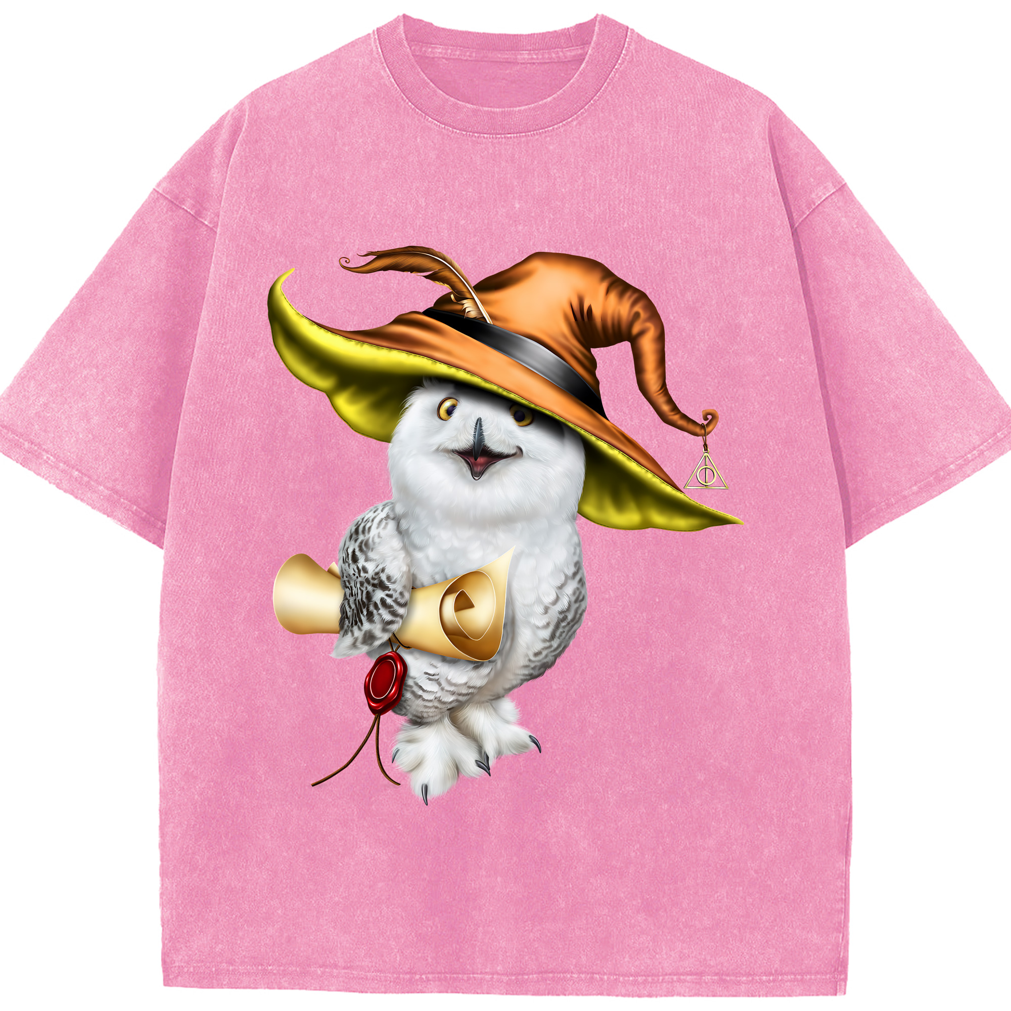 （画像用） Harry Potter ハリー・ポッターシリーズ 綿100% ヴィンテージ風 半袖Tシャツ（フロントプリント）